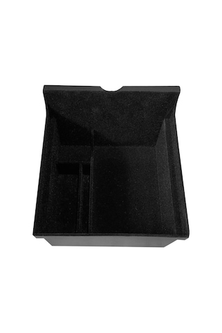 Springsun Tesla 21 Model3/y Araç Merkezi Konsol Organizer Kutusu, Floklu Abs Malzeme, Depolama Ve Düzenleme Fonksiyonu