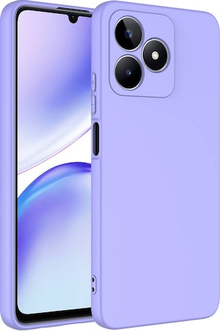 Noktaks - Realme Note 50 Uyumlu - Kılıf İçi Kadife Koruyucu Mara Lansman Kapak - Lila