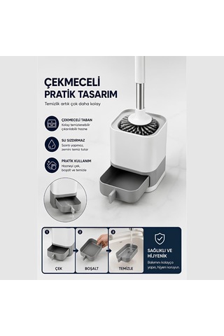Lexroo Silikon Tuvalet Fırçası Çok Renkli