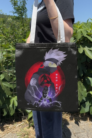 Zipzap Naruto V3 Yazlık Kışlık Çift Taraflı Kanvas Baskı Bez Çanta Anime Çantası