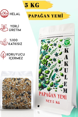 Kakulem Sertifikalı Premium Sultan Cennet Papağan Yemi 5 Kg