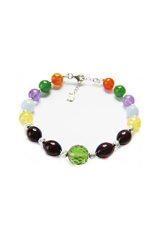 925 Ayar Gümüş Zultanit Kehribar Doğal Taşlı Kadın Bileklik