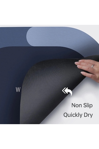 River World 58 Cm X 38 Cm Ebatında Duş Banyo Süper Emici Paspas Çok Renkli