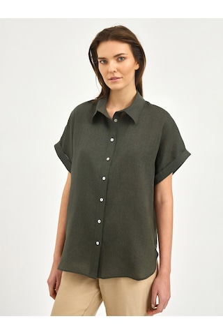 Karaca Kadın Comfort Fıt Gömlek-haki 12.25s.04.029 Haki