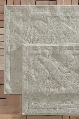 Yataş Bedding Milo Banyo Paspası Seti - Nil Yeşili (50x60 cm + 60x100 cm) Nil Yeşili