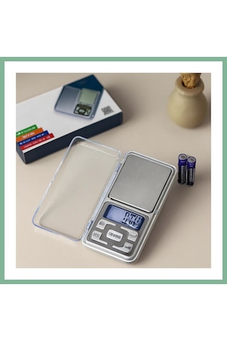 Bşkvirgo Mini Hassas Terazi 300g/0.01g 6x12 Cm Şeffaf Kapaklı, Pilli Bsk2026