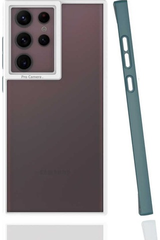 Galaxy S22 Ultra Kılıf Zore Mima Kenarları Renkli Silikon Kılıf
