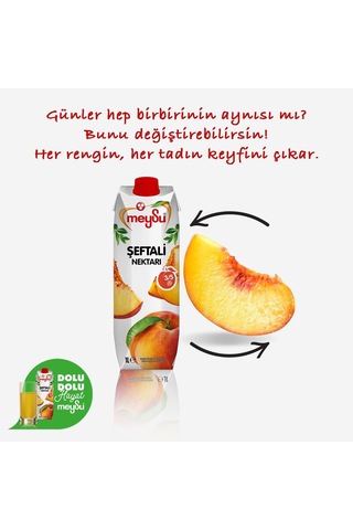 Meysu Şeftali Nektarı 1 Lt X 6 Adet