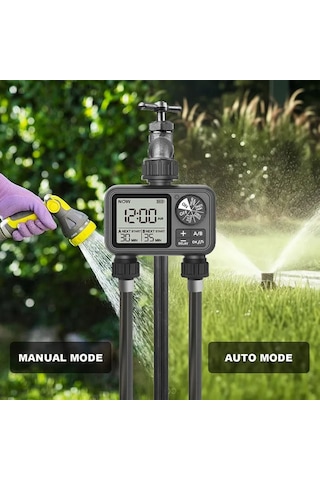 Çift Çıkışlı Elektronik Su Zamanlayıcı