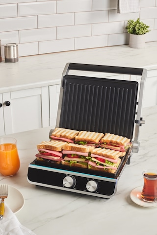 Emsan Nova Grill 2000 W 6 Dilim Kapasiteli Zaman Ayarlı Izgara Ve Tost Makinesi