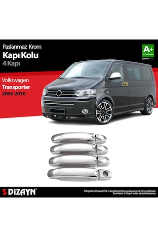 S-Dizayn Volkswagen T5 Transporter Krom Kapı Kolu 4 Kapı 2003-2010