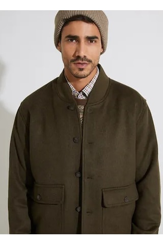 Hackett Koyu Haki Erkek Yün Karışımlı Ceket Hm403233