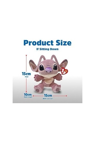 Ty Beanie Babies Disney Lilo & Stitch Angel Peluş - 20 Cm Çok Renkli