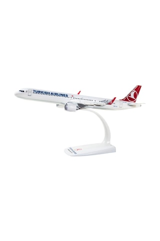 Herpa 612210 1/200 Ölçek, Thy Airbus A321 Neo, Snapfit, Sergilemeye Hazır Model Yolcu Uçağı-56456