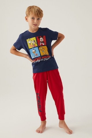 Mickey Mouse Friends Koyu İndigo Erkek Çocuk Pijama Takımı 5274-42782 Koyu İndigo