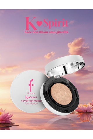 Flormar K-Spirit Cover Up Yüksek Kapatıcı & Uzun Süre Kalıcı Yarı Mat Bitişli Fondöten 001 Ivory