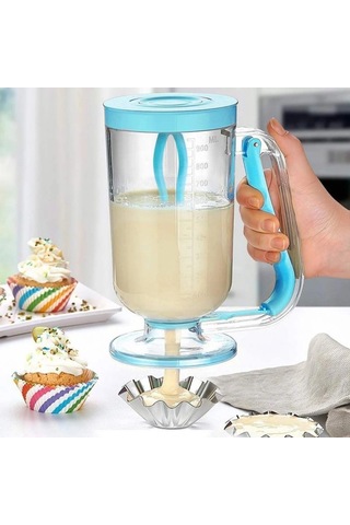 Pancake Machine Mikser Krep Makinesi Hamur Dağıtıcı Mekanizmalı Renkli