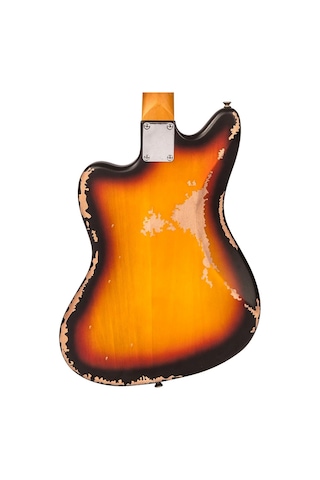 Vintage V65 Icon Vibrato Elektro Gitar - Distressed Sunburst