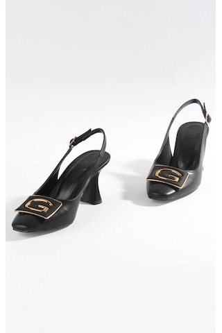 Paris Shoes Paris Siyah G Aksesuarlı Günlük Topuklu Ayakkabı W24234-siyah Siyah
