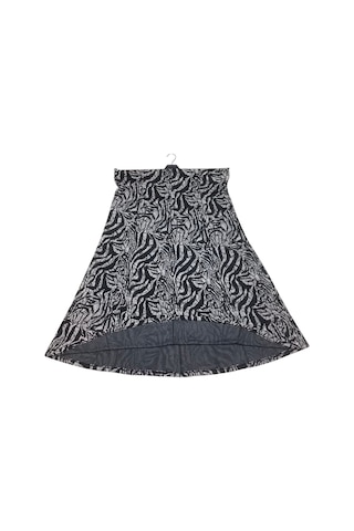 Kadın Büyük Beden Beli Lastikli Balık Etek Siyah