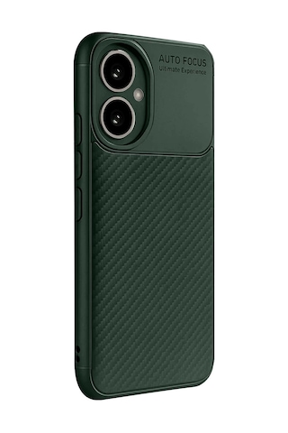 Honor 400 Kılıf Auto Focus Karbon Kapak - Koyu Yeşil