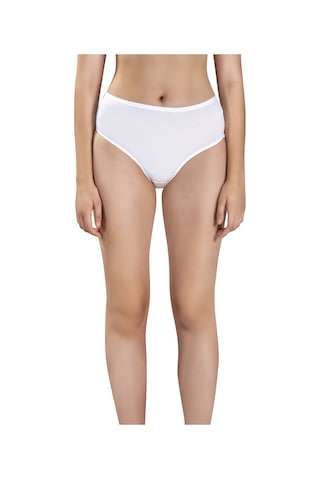 6' Lı Kadın Beyaz Pamuklu Bikini Külot 652 - Xl Beyaz