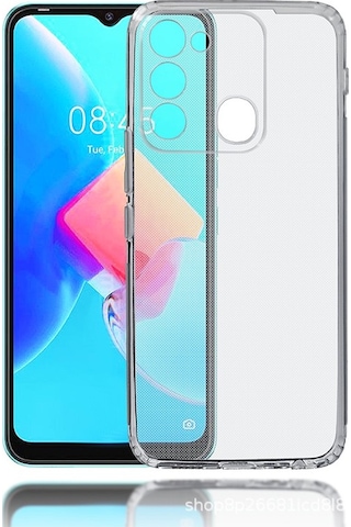 Noktaks - Tecno Uyumlu Tecno Spark 8c - Kılıf Şeffaf Soft Slim Fitt Süper Silikon Kapak T28109 Şeffaf
