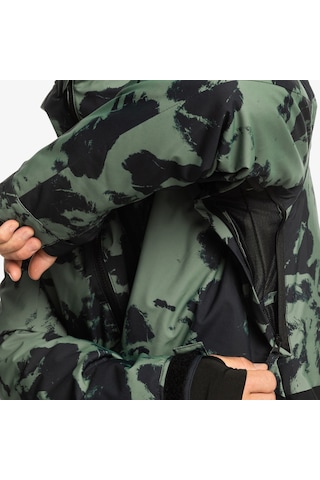 Quiksilver Mission Printed Block Erkek Snowboard Montu Yeşil