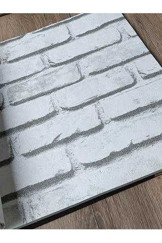3 Boyutlu Hava Alabilen Silinebilir Kabartmalı Taş Desen Duvar Kağıdı 5 M² Diğer