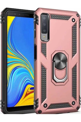 Samsung Uyumlu Galaxy A7 2018 Kılıf Zore Vega Kapak Rose Gold