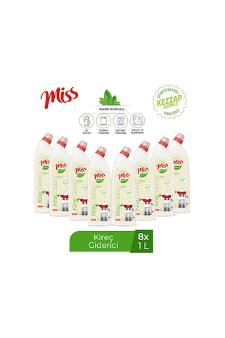 Miss Kireç Giderici Sirke Özlü 8 x 1 L
