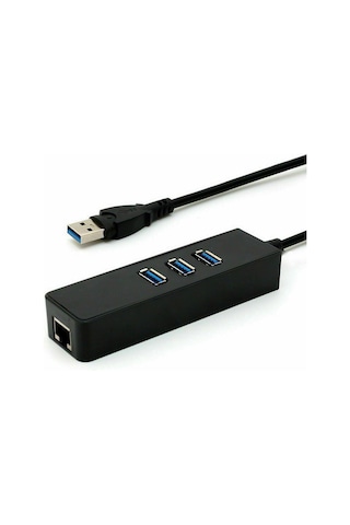 Usb 3.0 To 3 Port Usb 3.0 Çoklayıcı Ethernet Rj45 Gigabit Hub