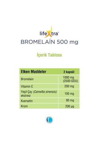 Lifextra Bromelain Complex 30 Kapsül