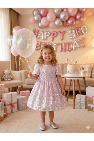 Babydoll Elbise Cumino Lila