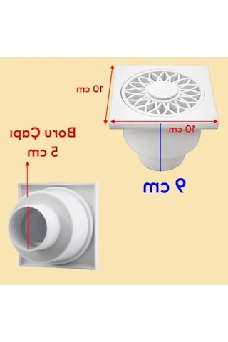 Banyo Ve Lavabo İçin Yer Süzgeci 0.2mm Kenar Kalınlığı