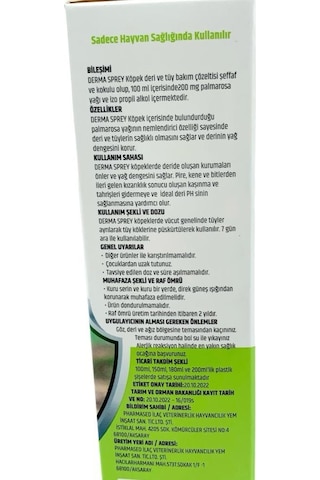 Nanbell Köpekler İçin Derma Sprey 100 ML