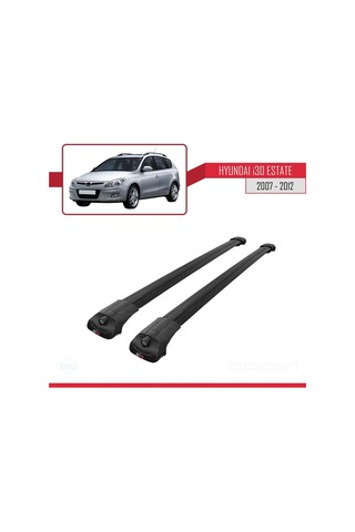 Hyundai İ30 Sw 2007-2012 Arası İle Uyumlu Ace-1 Ara Atkı Tavan Barı Siyah