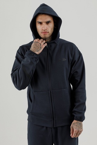 Airlife Clubby Ir Zone Tam Boy Fermuarlı Erkek Kapüşonlu Sweatshirt Lacivert