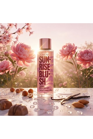Lumière Sunrise Blush 200 ML + Sunset Bronze 200 ML Simli Vücut Sprey Seti