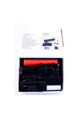 Sinyalli Acil Durum El Feneri Cree5 Wt-262 - 9093012625850ynt Çok Renkli