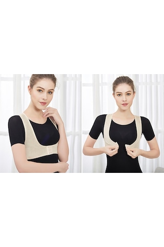 Vkemall Postür Düzeltici Esnek Korse - Omurga Destek, Bel Ağrısı Ve Kamburluk İçin Yetişkin Öğrenci