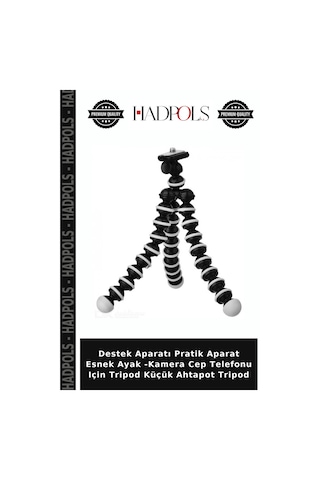 Destek Aparatı Pratik Aparat Esnek Ayak -kamera Cep Telefonu Için Tripod Küçük Ahtapot Tripod