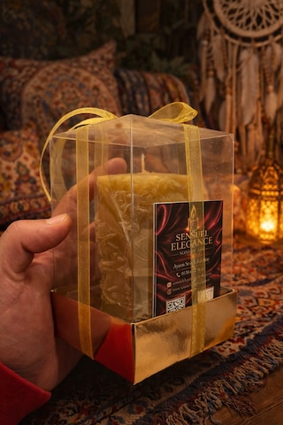 Afrodizyak Esanslı Sonsuz Aşk Mumu Açık Sarı