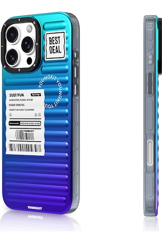 Apple iPhone 16 Pro Max Uyumlu Kılıf Youngkit The Secret Color Serisi Kapak Mor