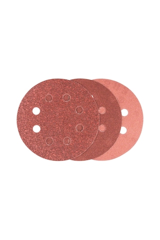 Professional Accessories Eksantirik Zımpara Kağıdı 6'lı Set, 125 Mm 60/120/240 Kum 8 Delik