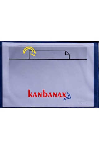 A6 Kanban Cebi - Pvc Ceplik Mavi