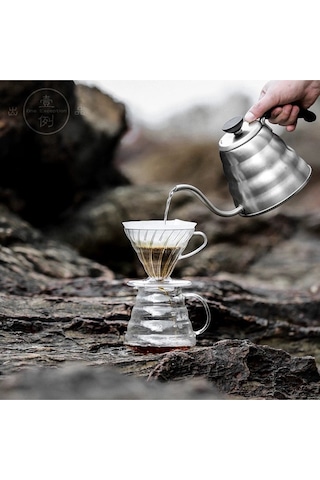 Morponi Barista Kettle 1200 Mı 3. Nesil Kahve Filtre Kahve Demleme İbriği Drip Kettle Gümüş