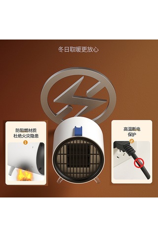 Yifomall Ev Ofis Masaüstü Sıcaklık Verici 110v Taşınabilir Mini Isıtıcı Beyaz Abd/tayvan Standardı