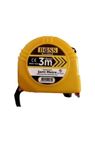 Boss Şerit Metre 16mm 3 Metre 3 M