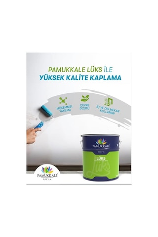 Pamukkale Lüks Parlak Sentetik Yağlı Boya 2.5 Lt Beyaz